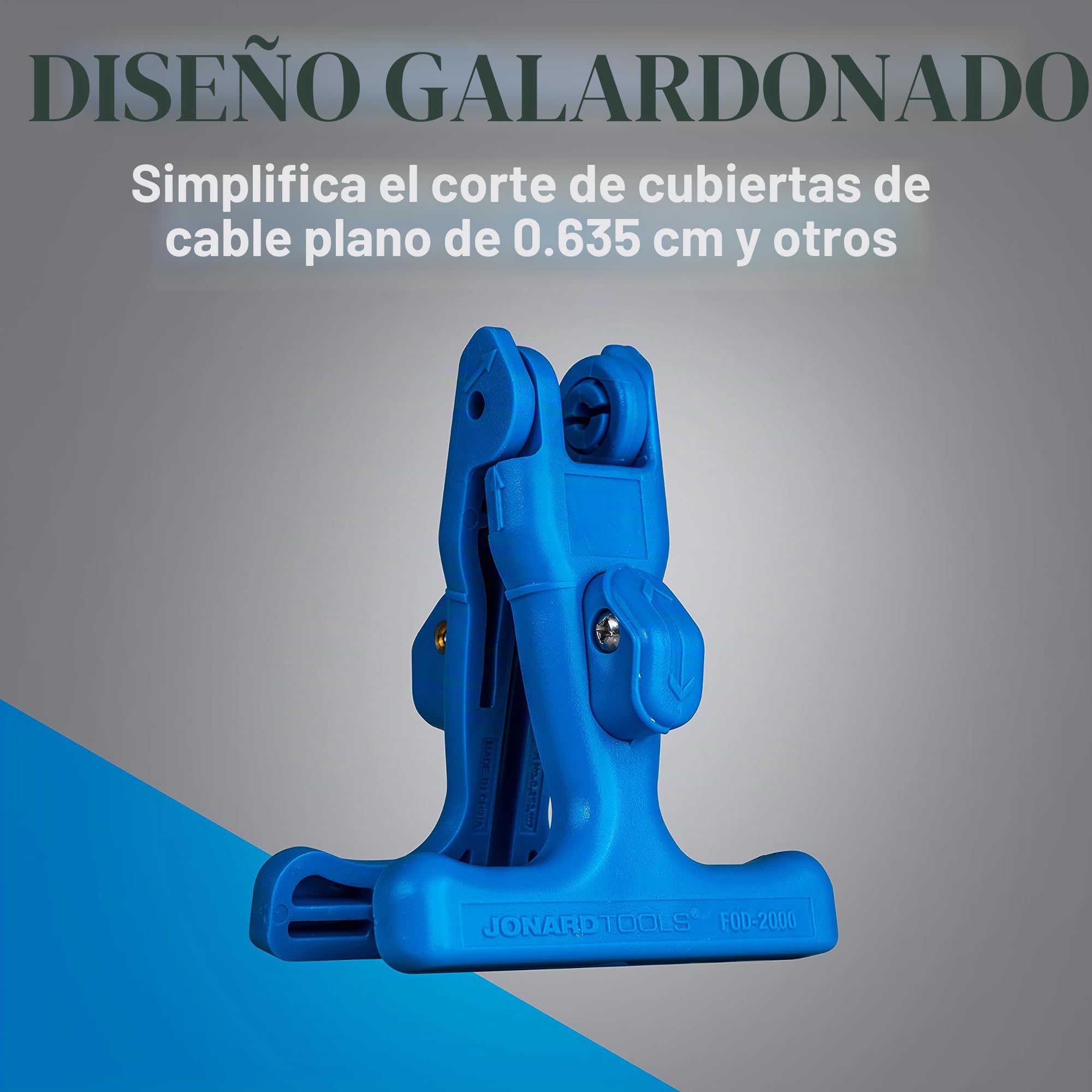 Jonard Tools Cortadora de cable de descenso de fibra óptica FOD-2000 para plano de 0,24 pulgadas