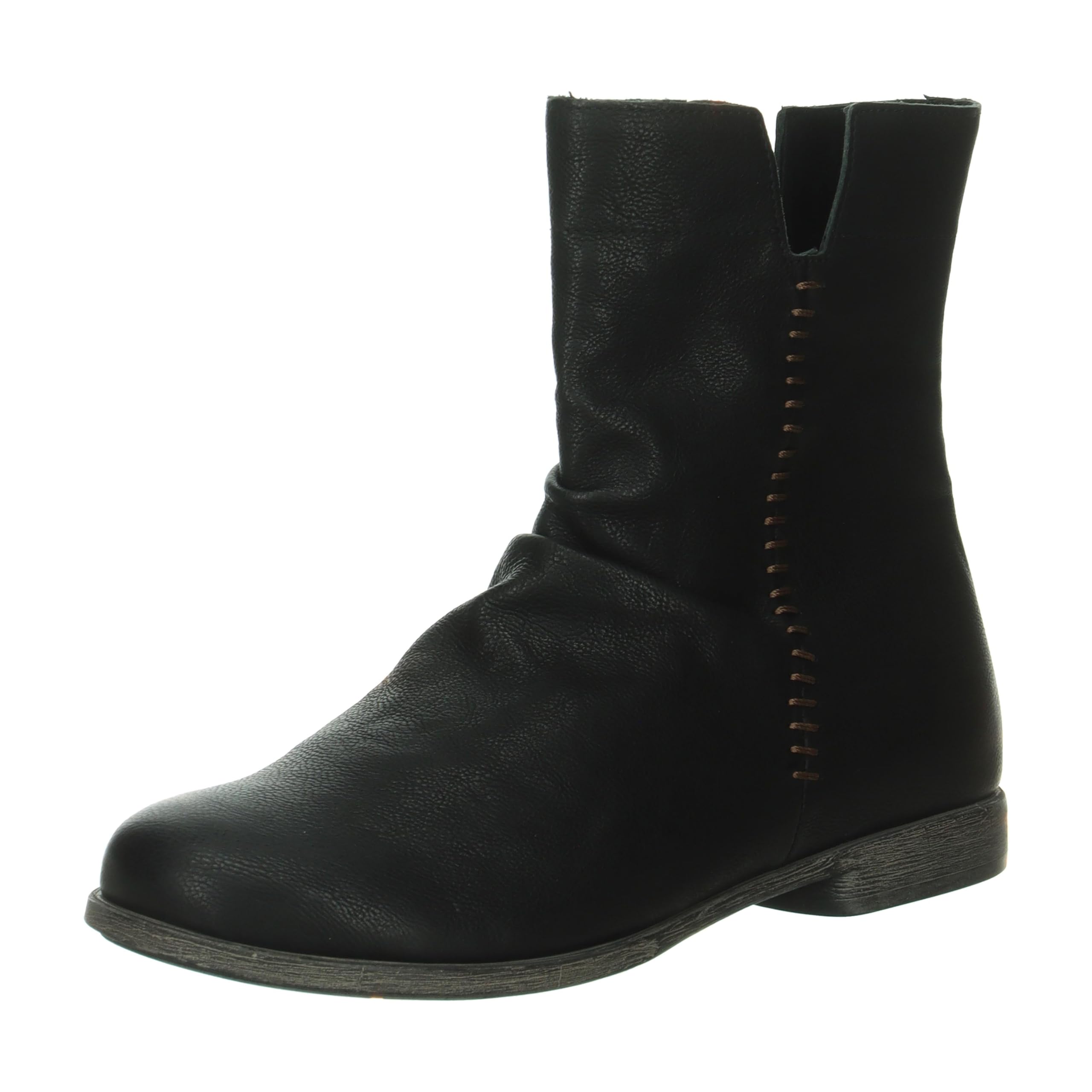 Think! Women's AGRAT Sustainable Leather Lined Ankle Boots, 0000 Black, 40 EU