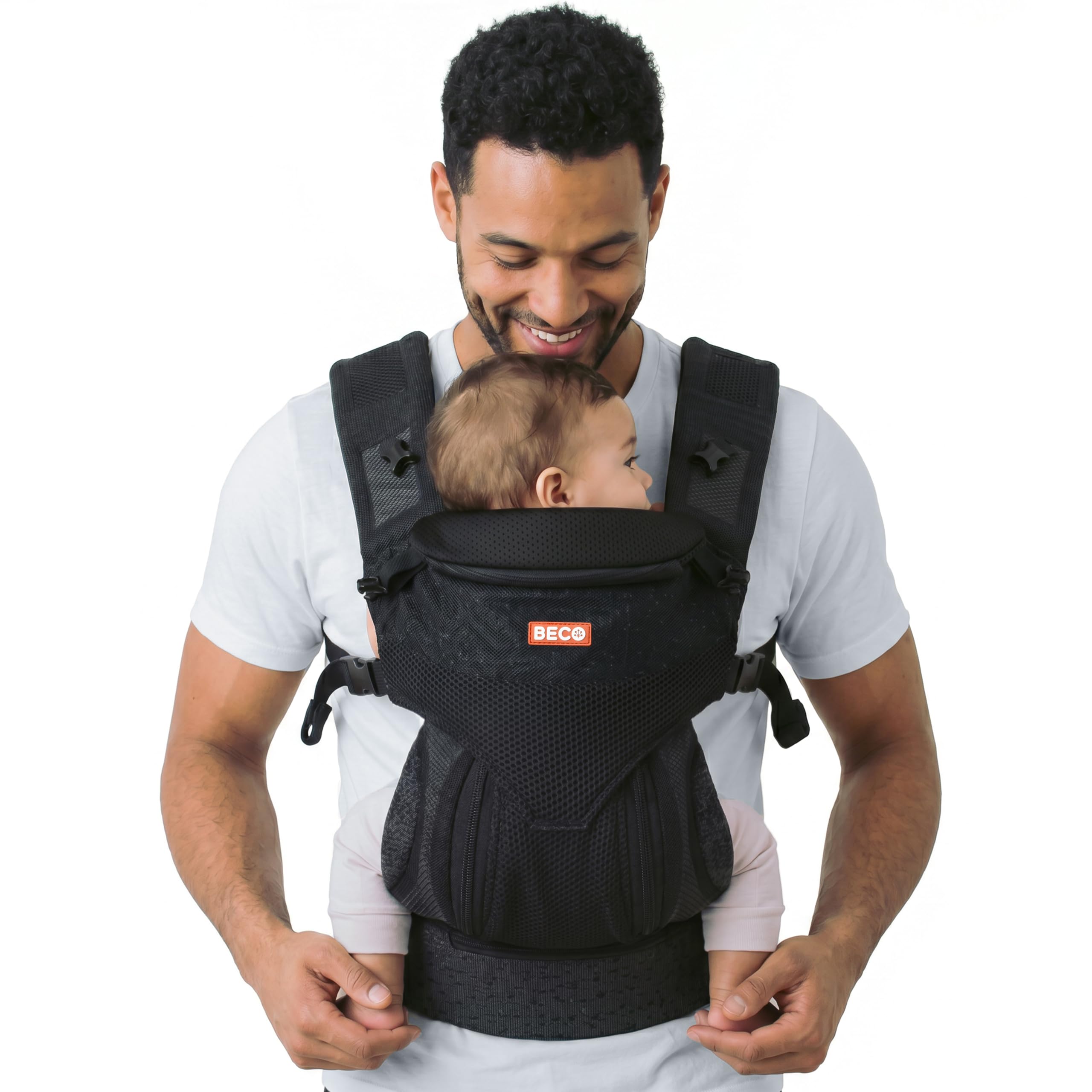 Beco Ventura Portabebés Ergonómico de 0 a 36 Meses, Negro (3,2-20 kg)