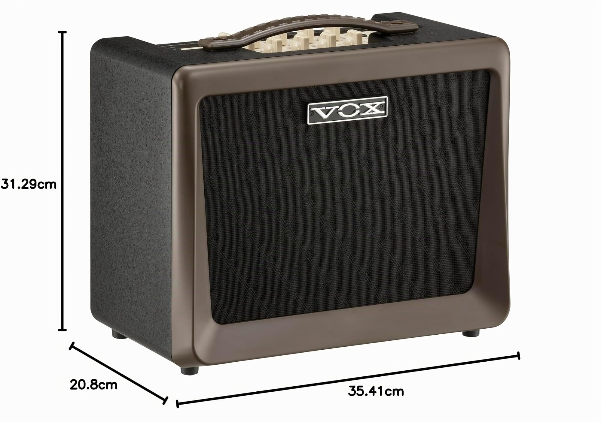 Vox VX50-AG Kompakter 50W Akustikgitarrenverstärker mit NuTube Vakuumröhre