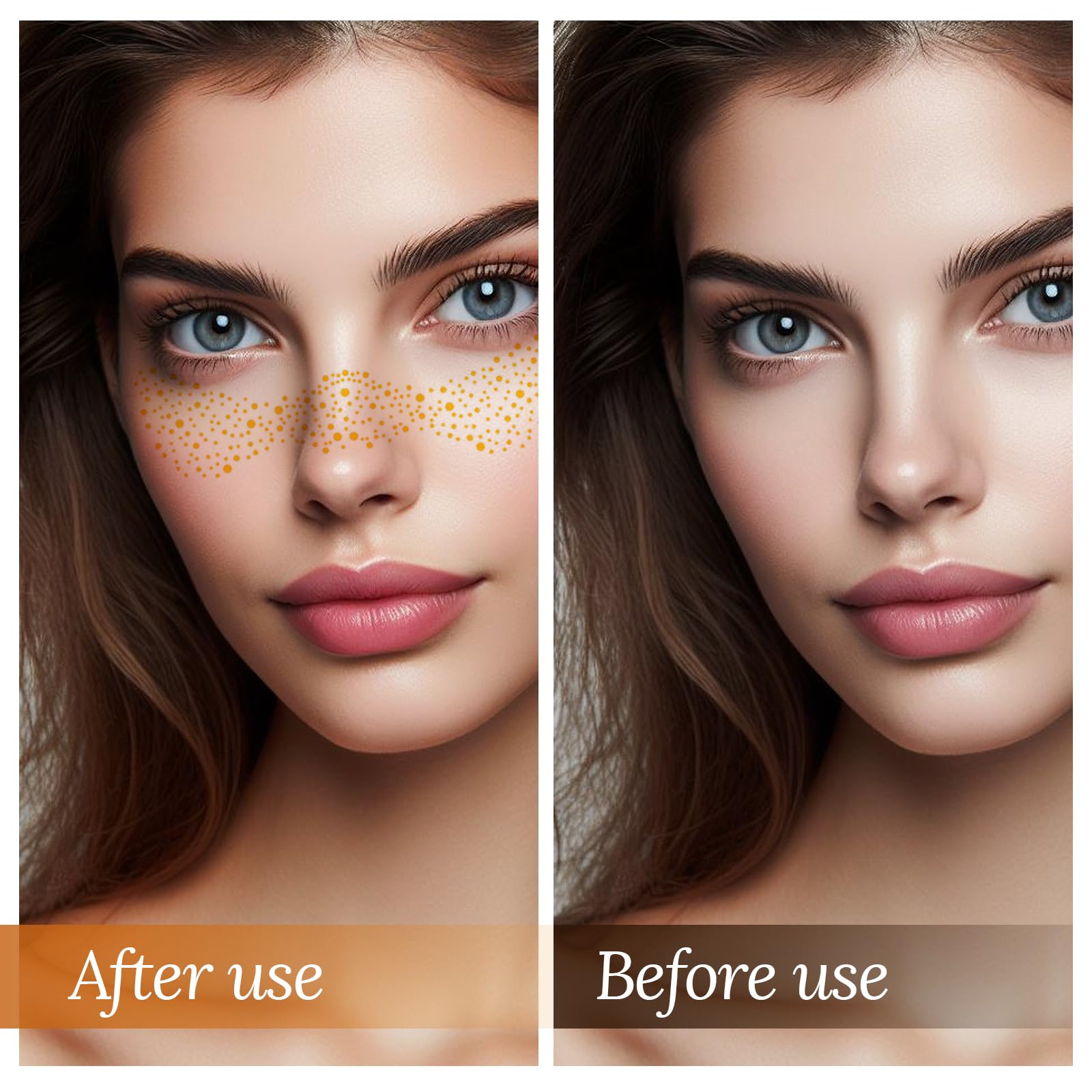 UICCVOKK 8 PCS Glitter Freckles, Face Tattoos, Sparkle Freckle - Image 3