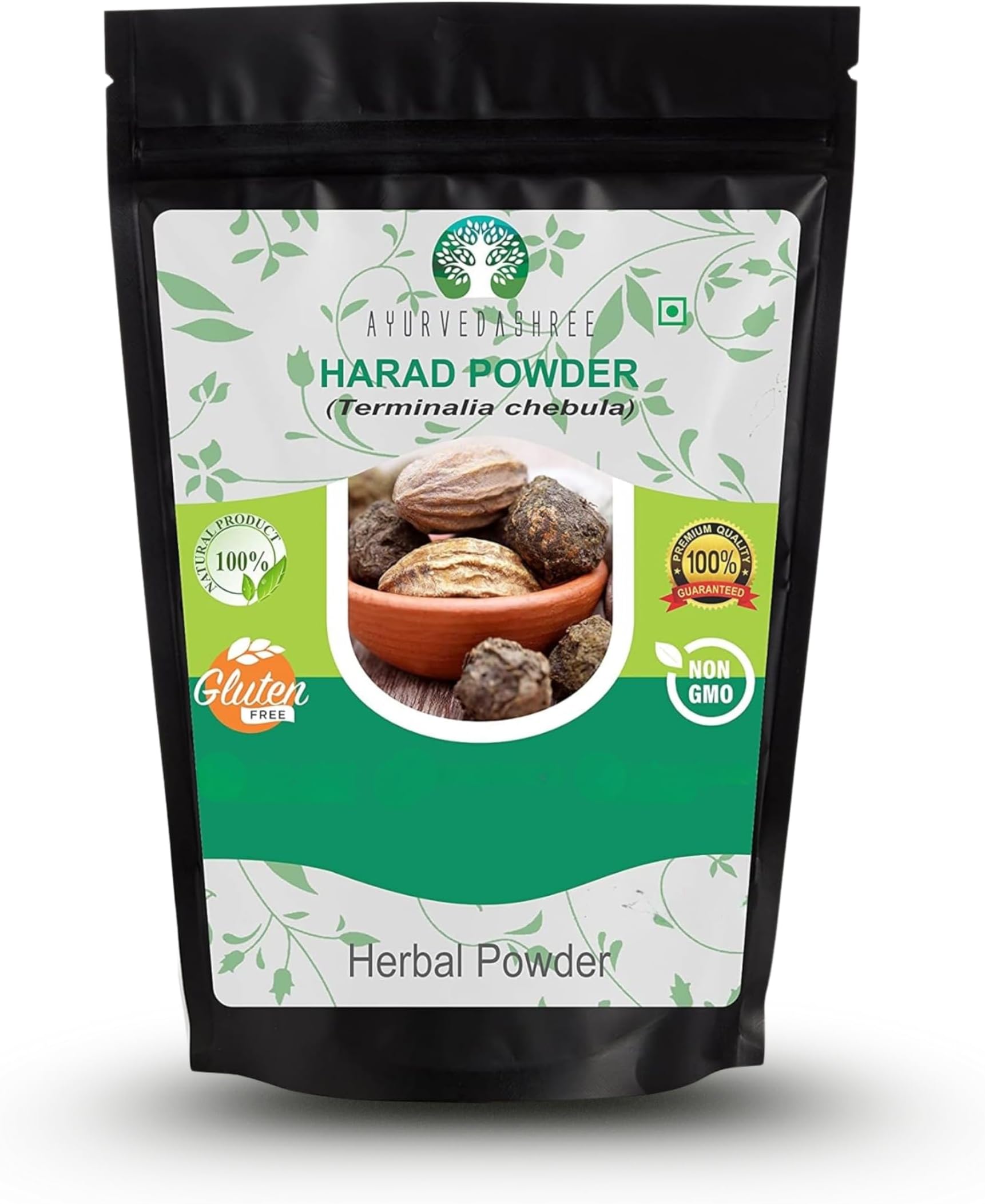 AYURVEDASHREE Haritaki Powder 200 Gm I Terminalia Chebula Powder I an Ayurvedic Herb for Detoxification & Rejuvenation for Vata I Vata Kapha and Pitta BalancerI Non GMO I Gluten Free.
