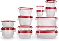 Rubbermaid TakeAlongs 52-Piece Food Storage Containers Set - BPA-Free, Microwave-Safe Bases, QuikClik Leakproof Lids, Clear Stackable 26 Containers