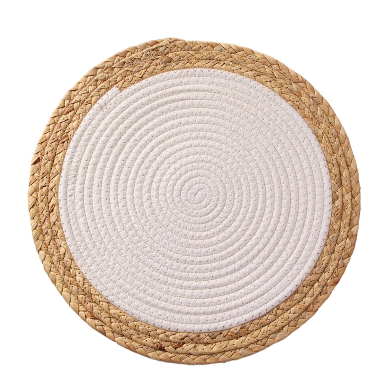 Handwoven Heat-Resistant Round Placemats Table Decor for Home Kitchen Dining