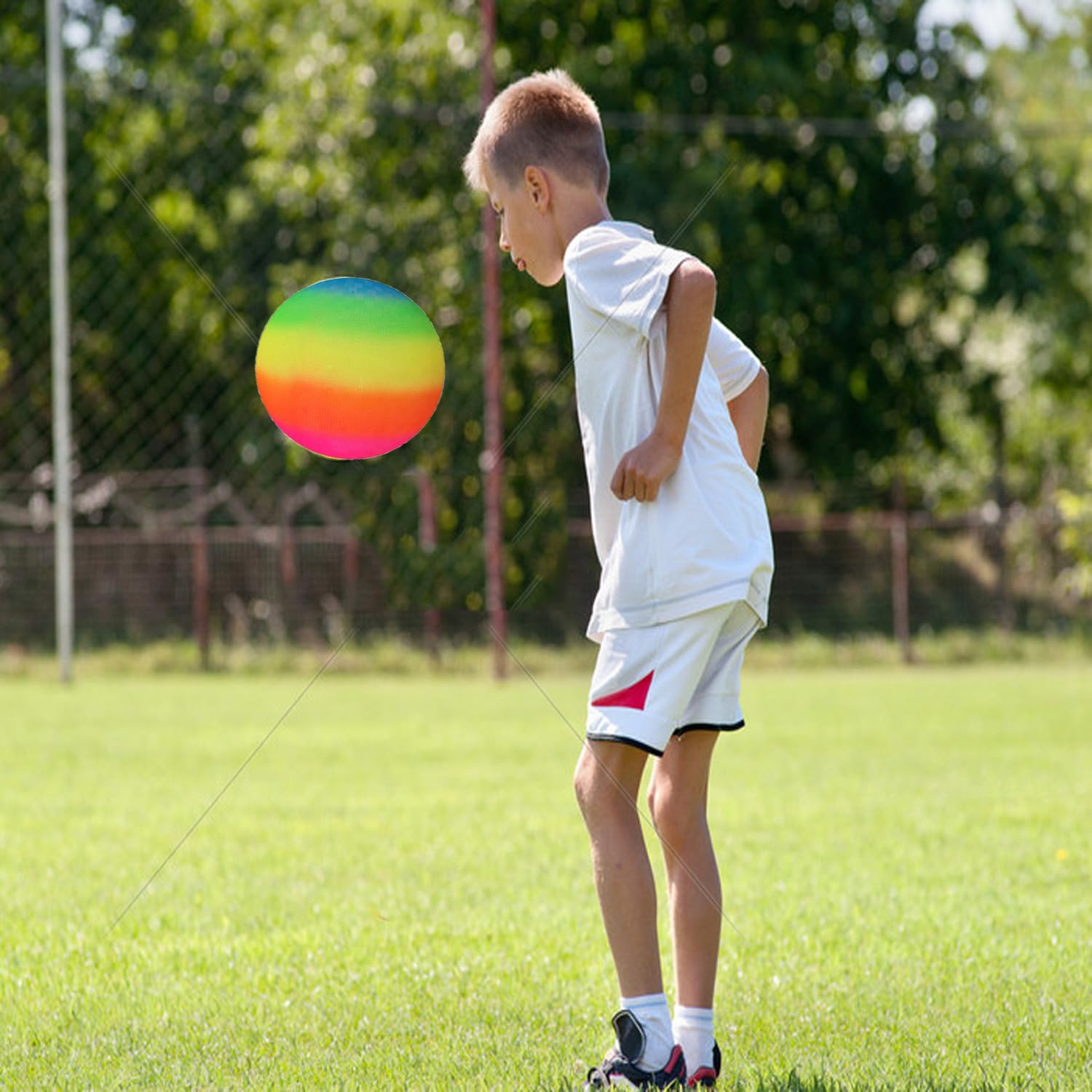 3 palline da gioco con pompa ad aria in omaggio, palline gonfiabili in gomma da 21,6 cm, per bambini e adulti, senza puntura, per giochi di palla per bambini, palestra, campeggio, yoga