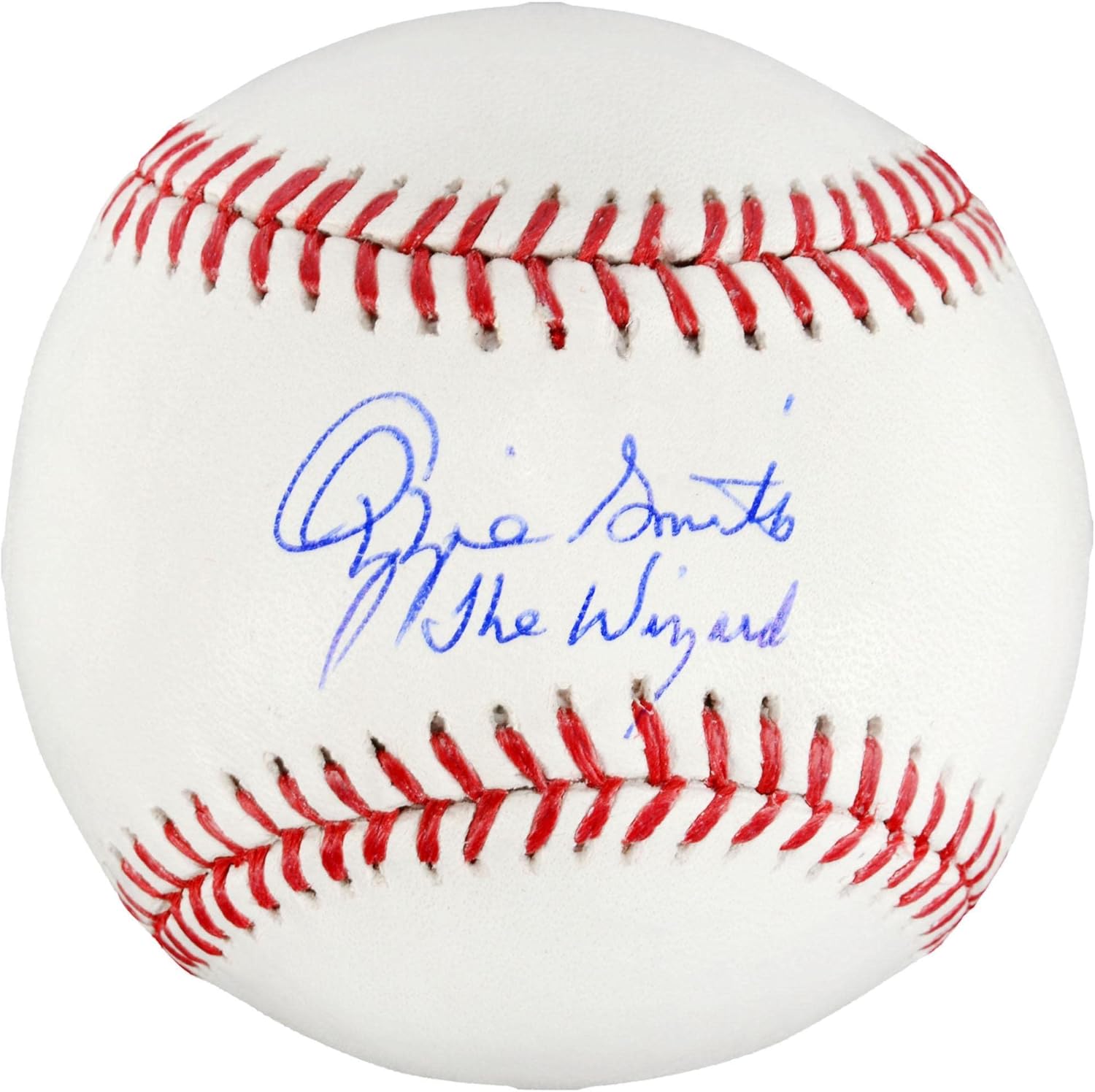 Rawlings Ozzie Smith St. Louis Cardinals Autographed Baseball with "The Wizard" Inscription - Autographed Baseballs