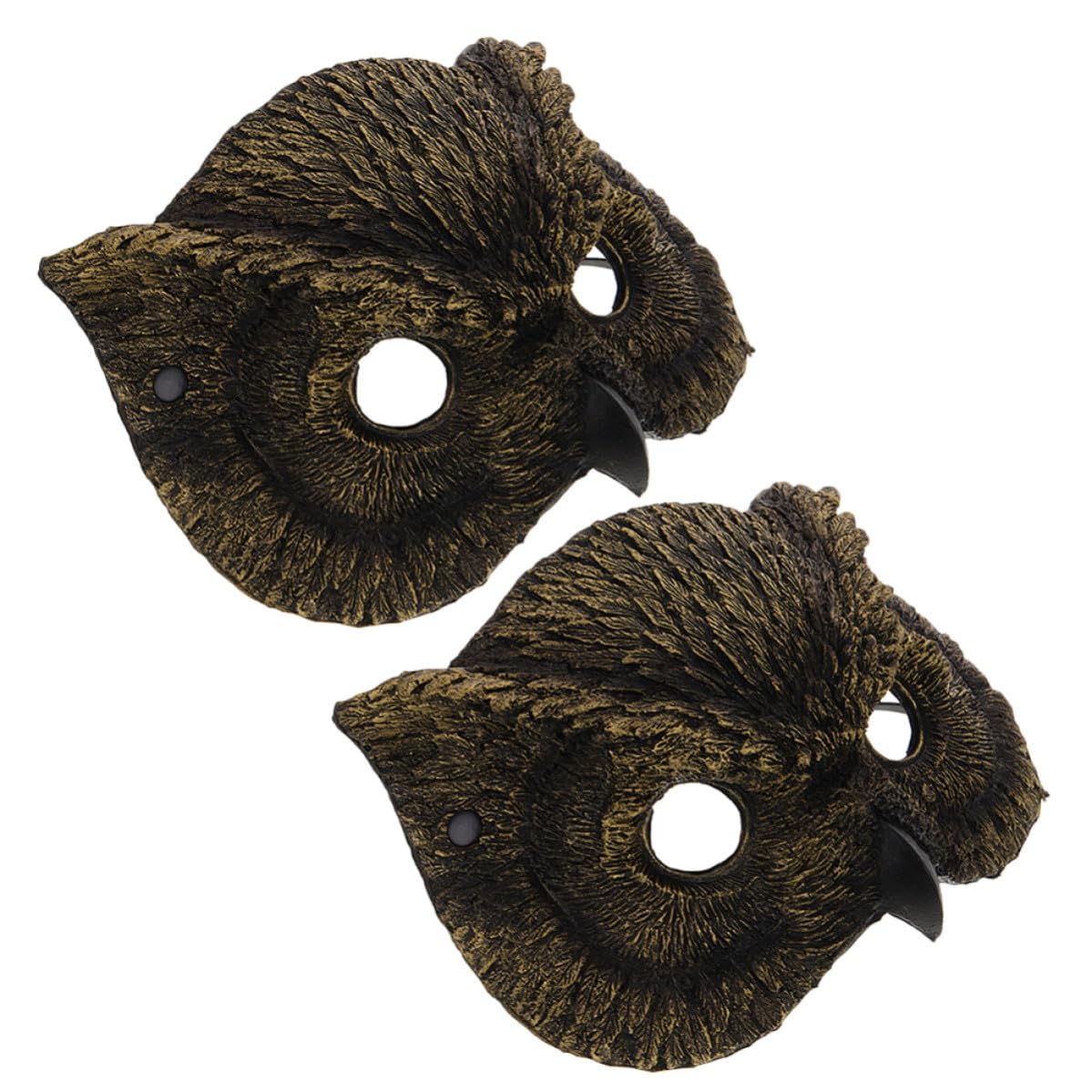 Tofficu 10 Pièces Demi-masque Animal en Mousse Pu, Accessoire de Fête