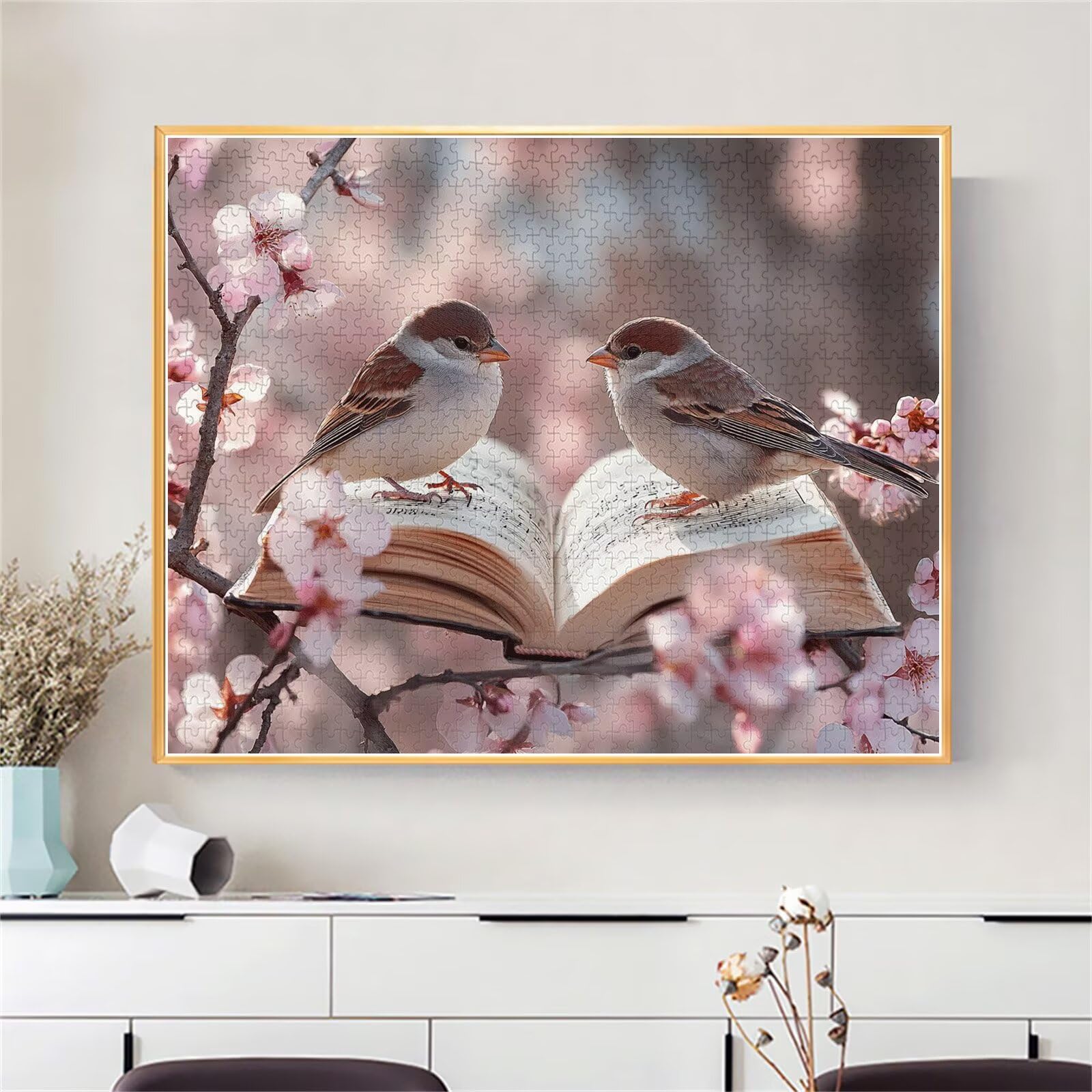 Puzzle Erwachsene 2000 Teile Vogel Blume Educa Jigsaw für Kinder ab 8 Jahren Mädchen Jungen, Erwachsene Impossible Klassische Puzzles Schwer, Anspruchsvoll Spielspaß, Als Geschenke 70x99cm t-748