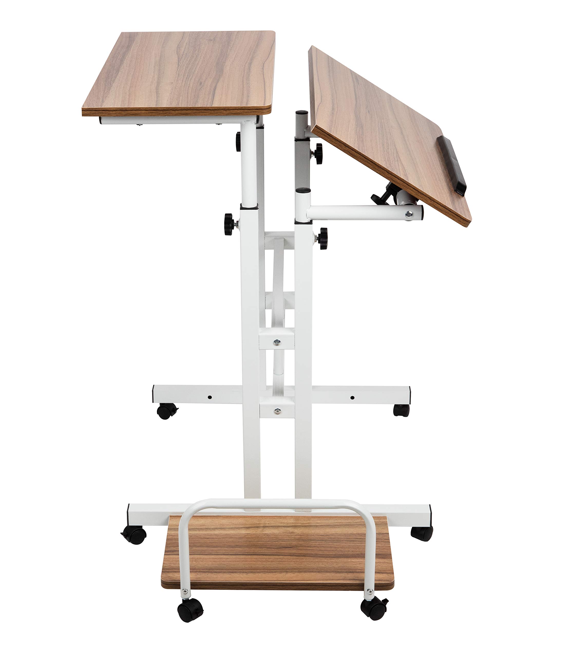 Buy Mind Reader Mobile Sitting Standing Desk Rolling Reversible Home