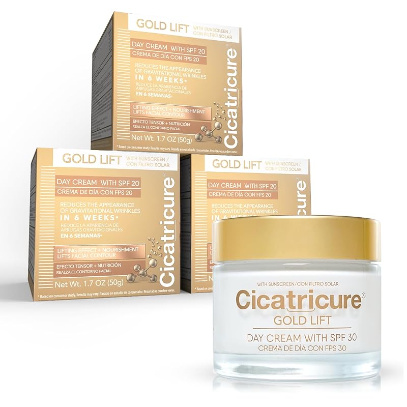 Cicatricure Gold Lift Creme Facial Diurno com SPF 30, Pacote com 3