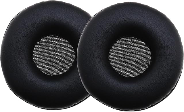 Pair of Headset Replacement Earpads Protein Leather Foam Ear Cushions Earphone Accessories Compatible with SONY WH-CH500/510/ZX3308BT/310/ZX100/ 600/V15 Headphones Black