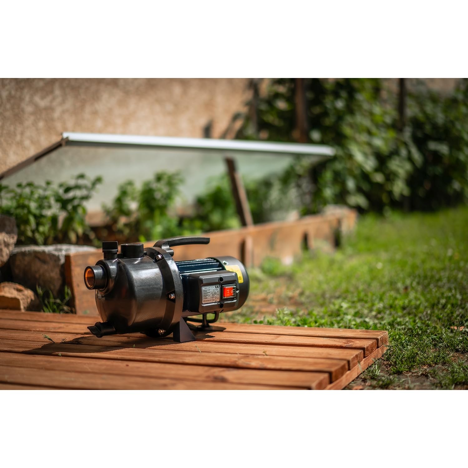 SPID'O - Bomba de Riego JE-600-P 600W - 3 m3/h - 3 bar - Bomba de Superficie Ligera para Jardín
