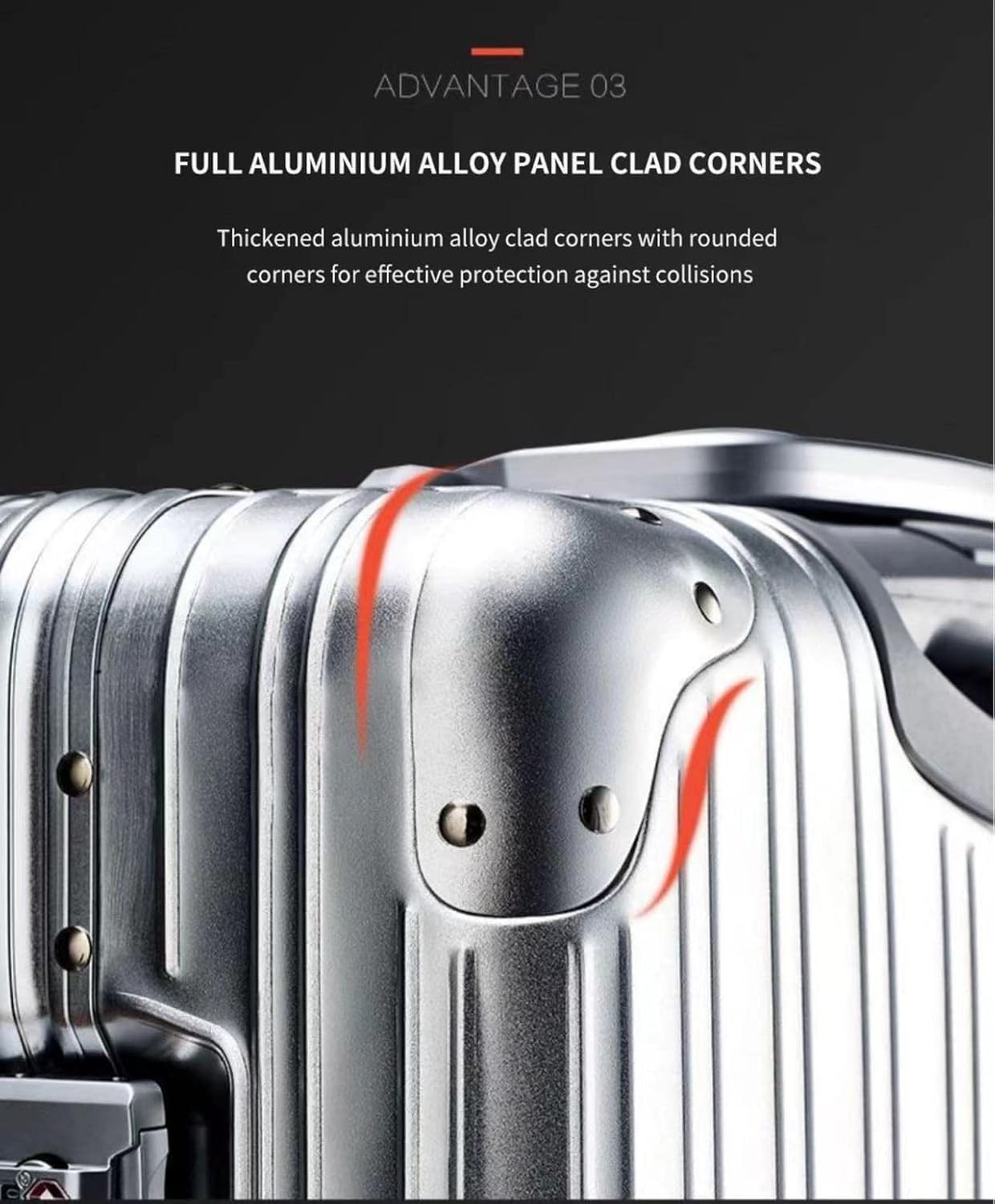 review ERLUN 100% aluminum alloy Brand Rolling Luggage Spinner 28 inch High capacity Women Trolley Men Business Suitcase Wheels (silver, 20inch)