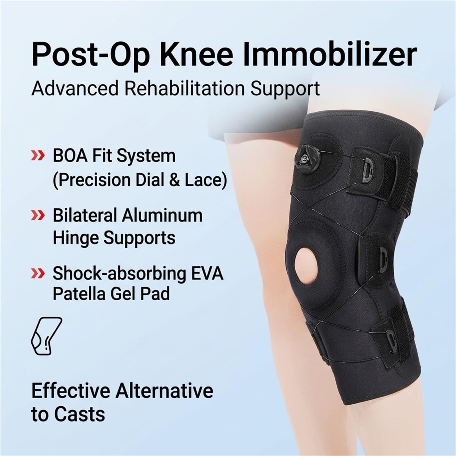 Genouillère de Sport de Maintien avec Coussinet EVA Anti-Choc et Sangles de Compression Ajustables Attelle de Genou Rotulienne pour Running Basketball Fitness et Musculation Homme Femme(M)