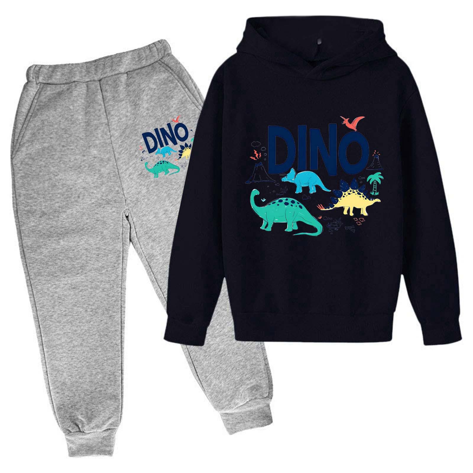 Ensemble sweat-shirt à capuche garçons avec conception imprimée unique mode hiver - 3
