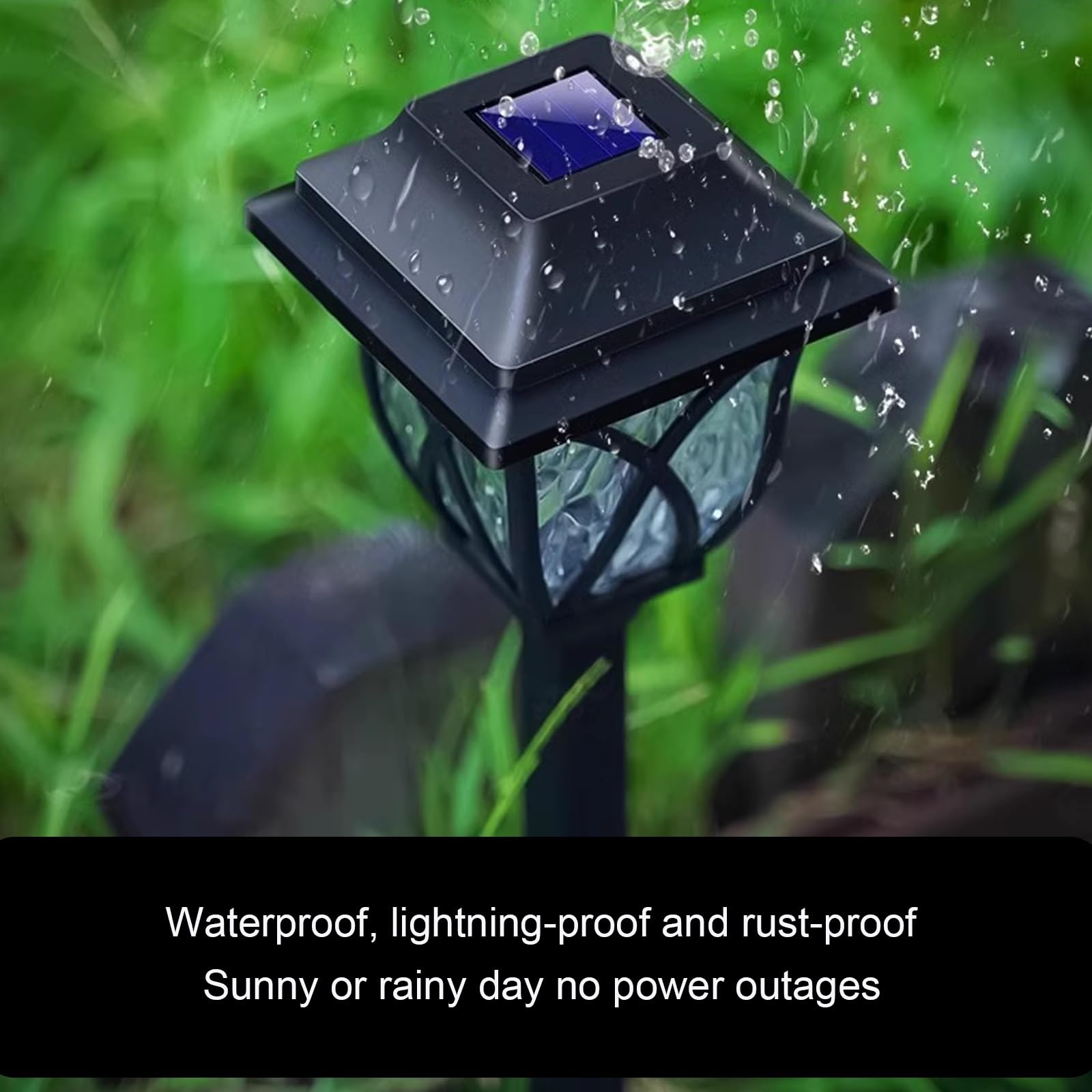 Solarne Wodoodporne Lampy Ogrodowe LED Dekoracyjne Oświetlenie Gruntowe z Białym I Ciepłym Światłem Zewnętrzna Wodoodporna Lampa Podłogowa Dekoracja Domu(Warm light,6x)
