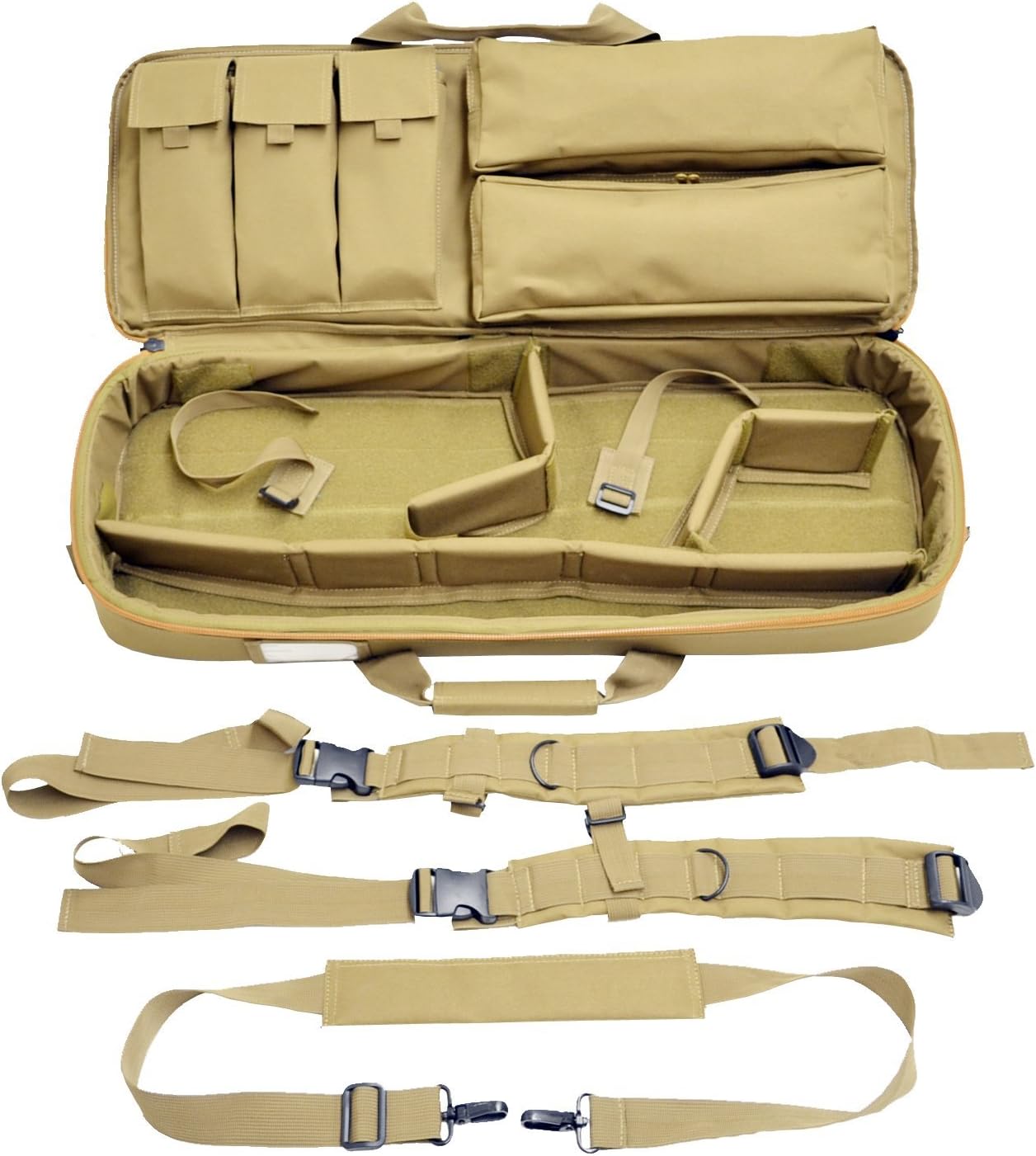 Explorer R30 YKK Heavy-Duty 3 Rifles CASE, Black, 30 Inch
