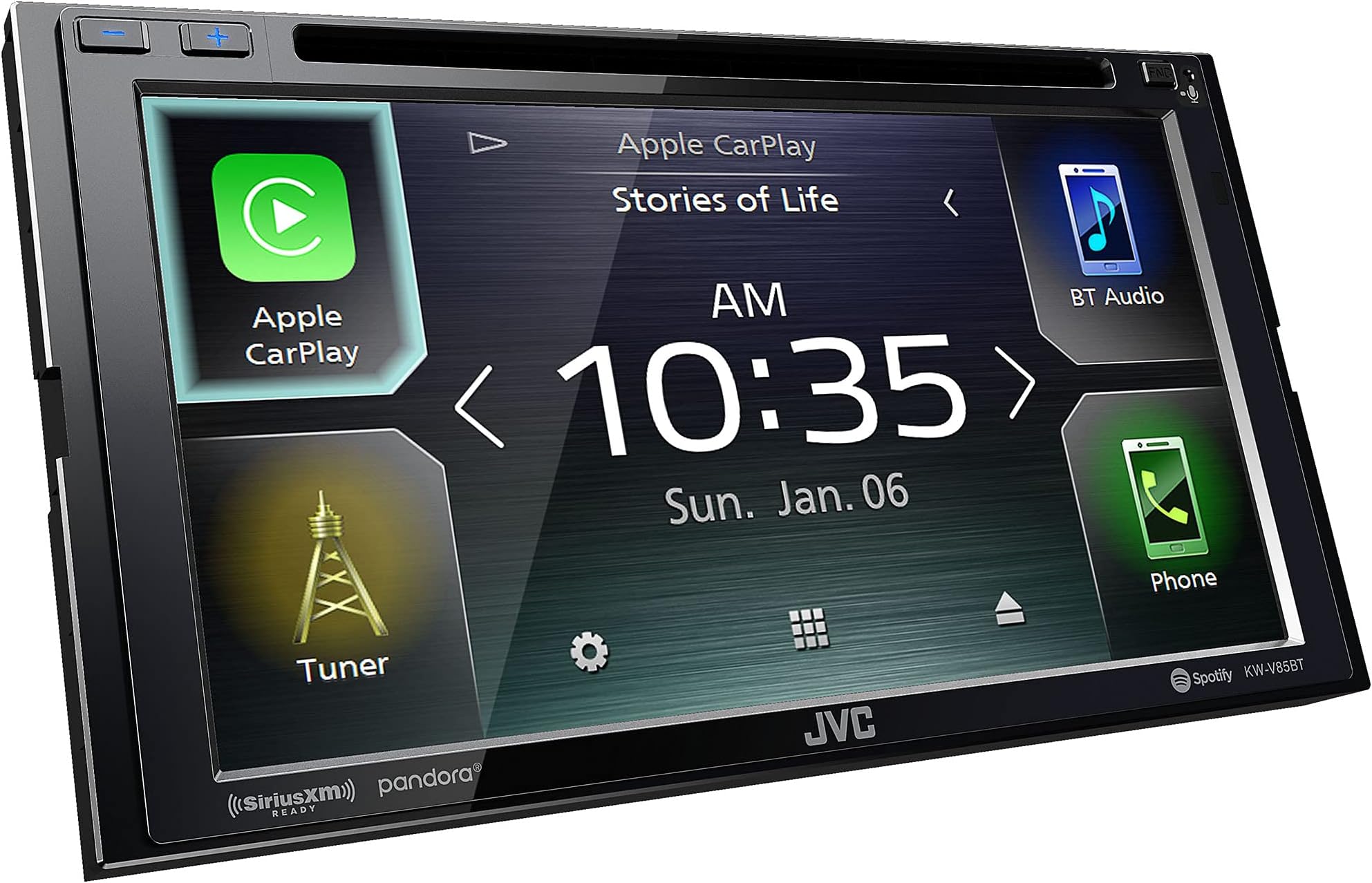 JVC KW-V85BT Compatible with Android Auto/Apple Carplay CD/DVD Stereo/Bluetooth