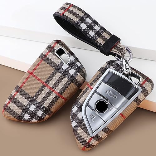 Miniatura 4 de Kwak's Funda para llave compatible con funda para llavero de 3 x 2 x 5 x 1, diseño de cuadros de alta calidad, adecuadas para nuevas llaves