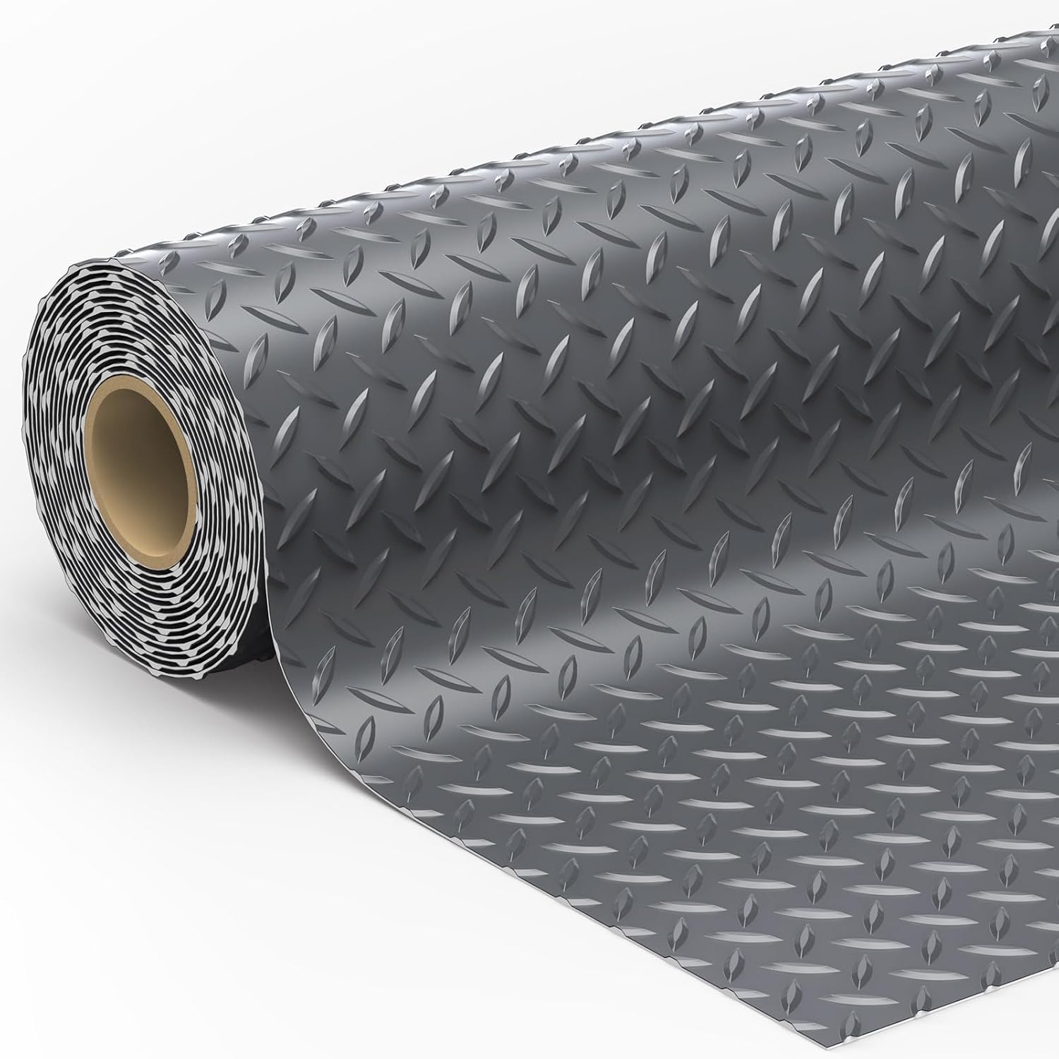 7.5 x 16 FT Garage Floor Mats for Under Car, 2.8mm Thickened Rubber Garage Flooring Roll, S Size 120 SQFT Garage Car Mat for Compact SUV, Sports Car