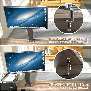 Amazon.com: HEMUDU Single Desk Monitor Arm Mount Stand Fit for 13