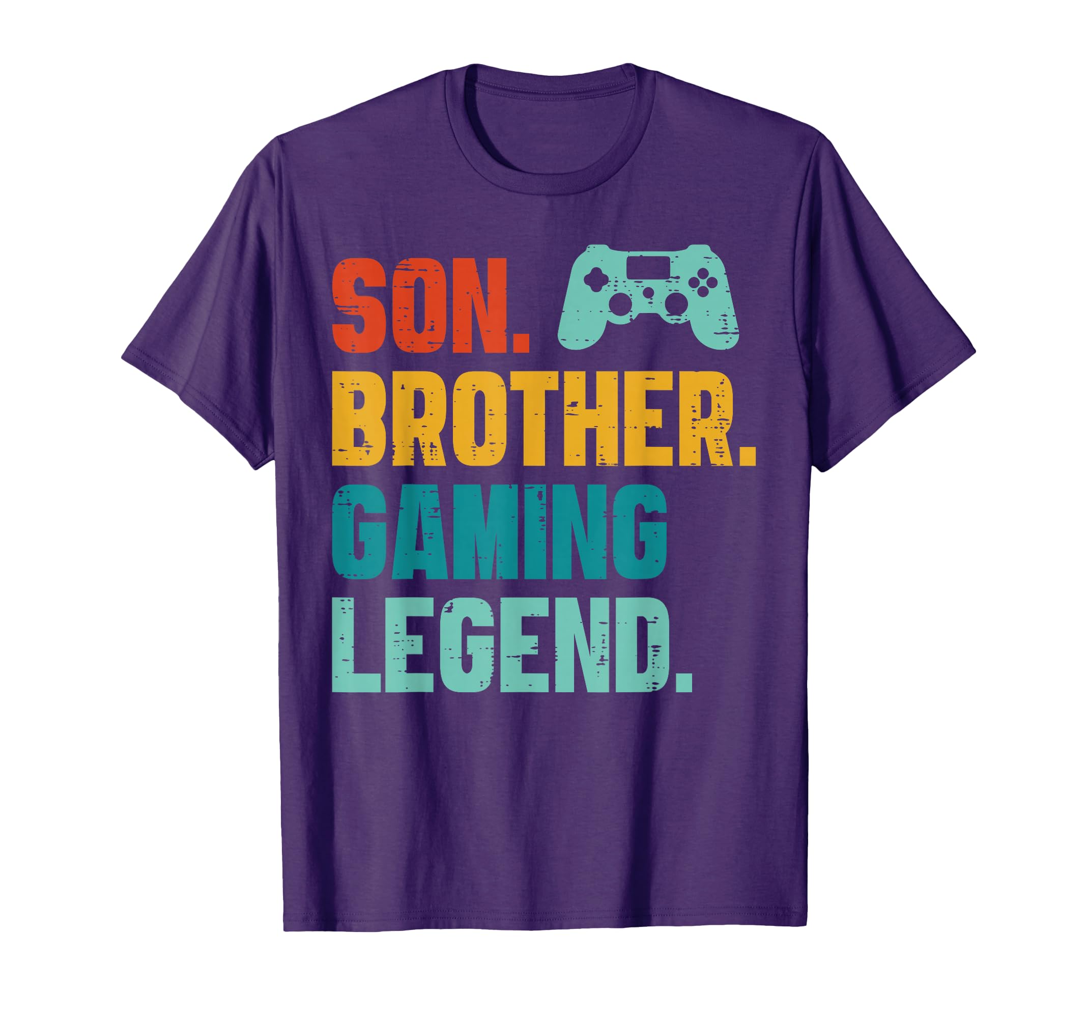 Son Brother Gaming Legend Retro Gamer Boys Kids Men Youth T-Shirt