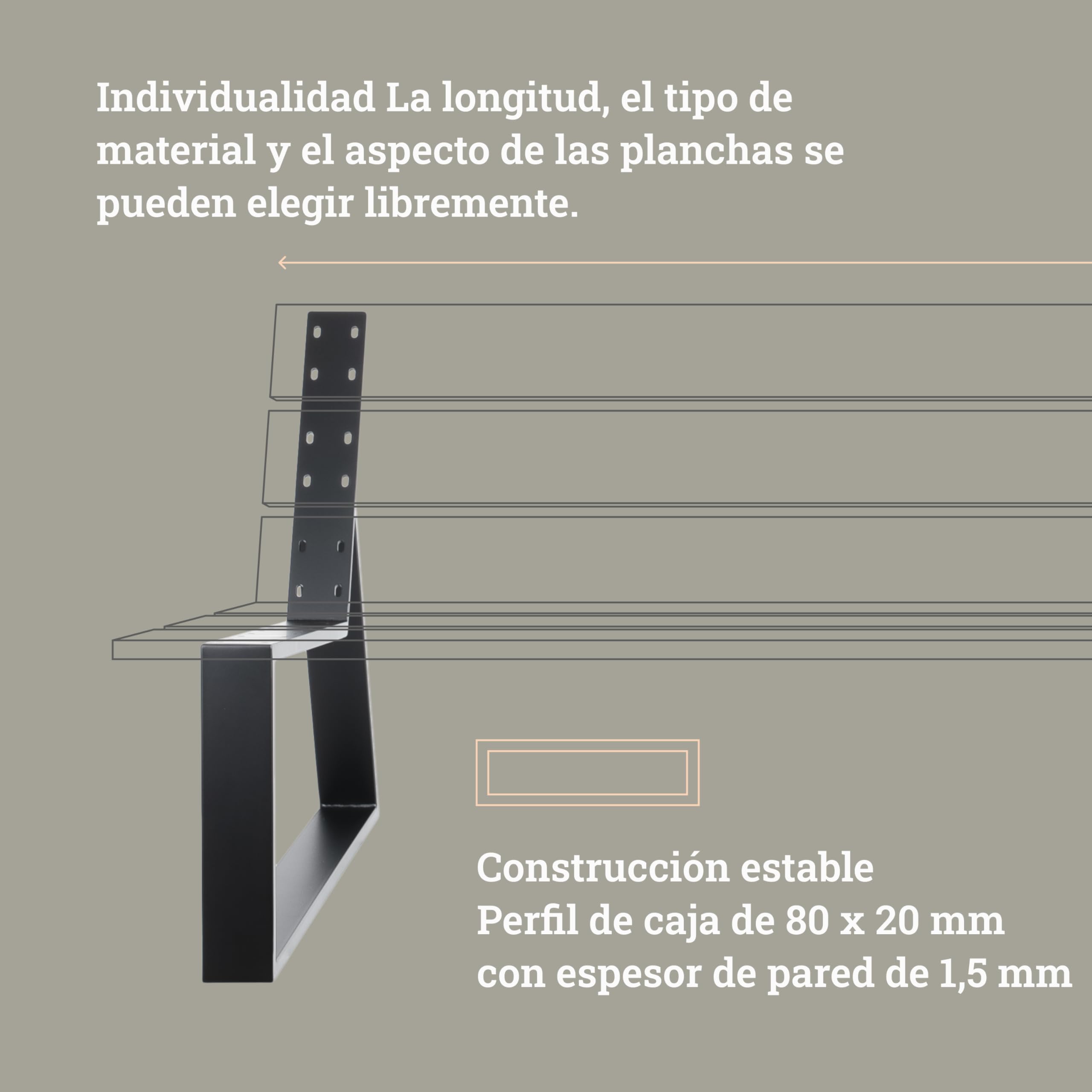Natural Goods Berlin 2 x Bancos Laidback – Patas de Banco de Metal Negro – Estructura de Banco con Respaldo – Pies de Banco para DIY Exterior sofá Resistente a la Intemperie