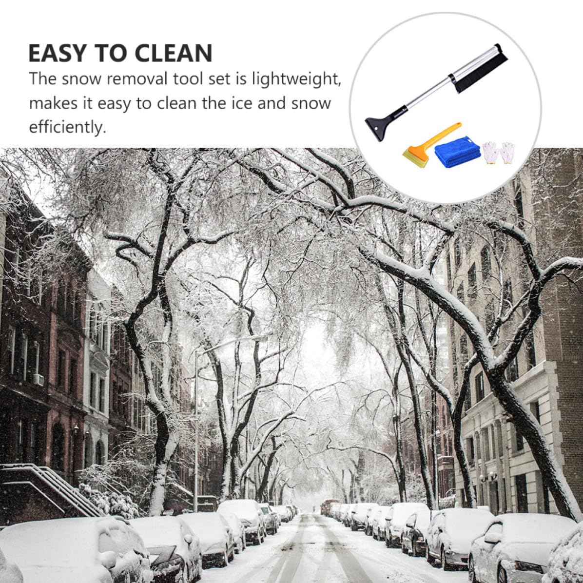 NOLITOY 3 Ensembles Ensemble Pelle à Neige Télescopique pour Voiture et