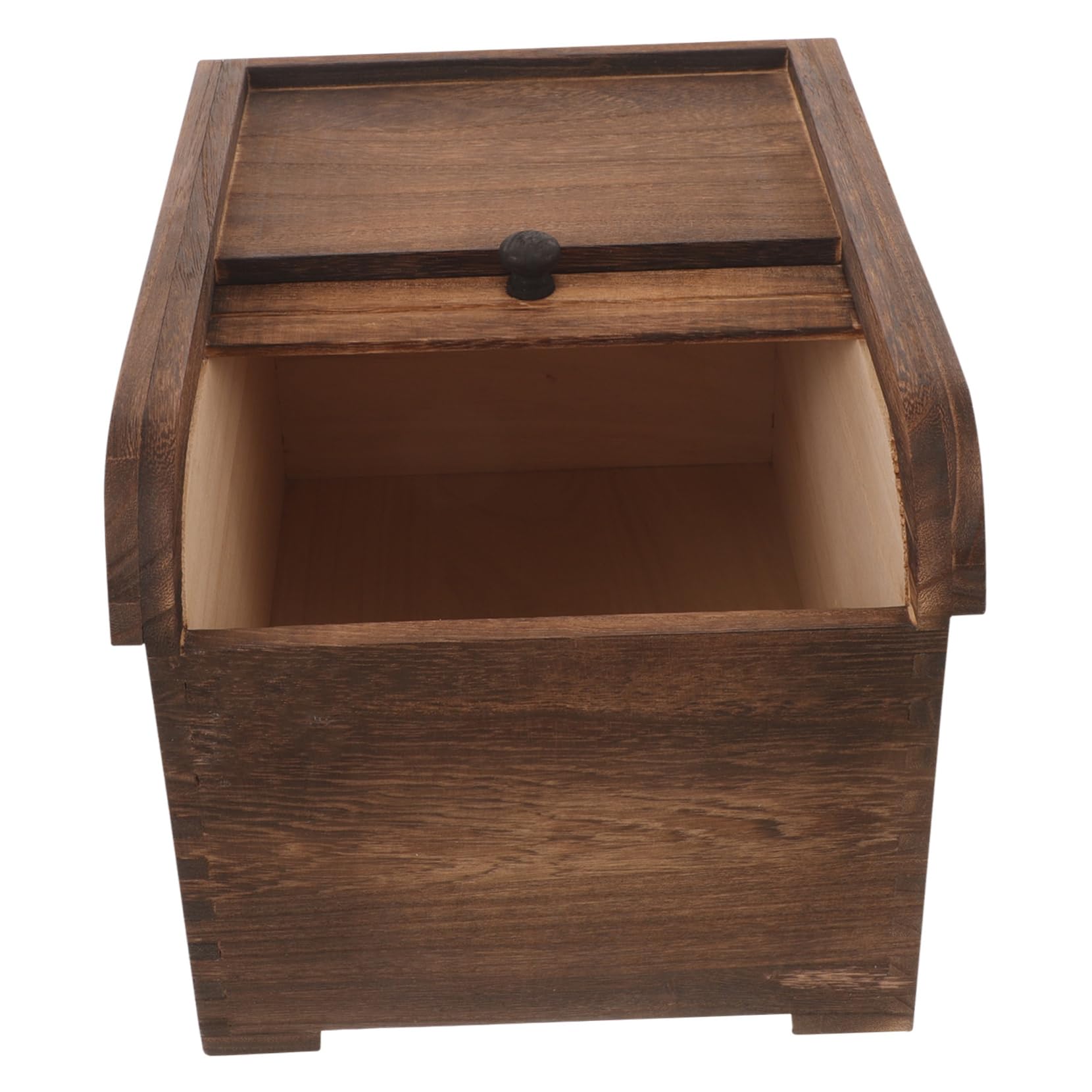IMIKEYA Conteneur de Stockage de Riz en Bois 5kg Couleur Café