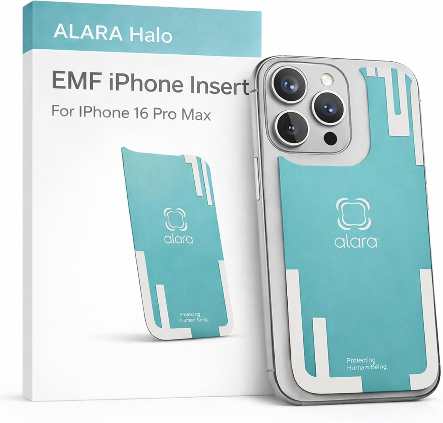 EMF Cell Phone Insert for iPhone 16 Plus, Advanced 5G Mobile Technology & MagSafe Compatible, Designed for Everyday Use - USA Developed Case Sticker with 20 Patents