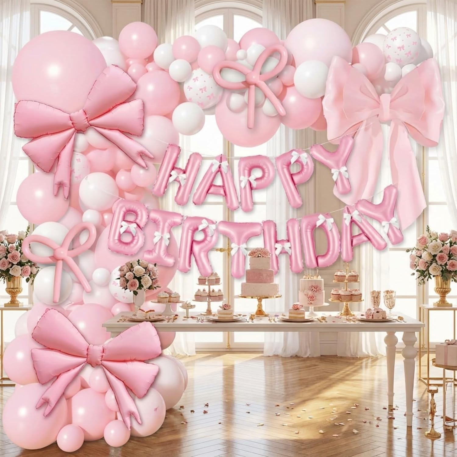 Kit per arco di palloncini rosa polveroso, 102 pezzi, opachi, per matrimoni, ricevimenti, proposte di fidanzamento, decorazione UK (JT-HD01-Bow)