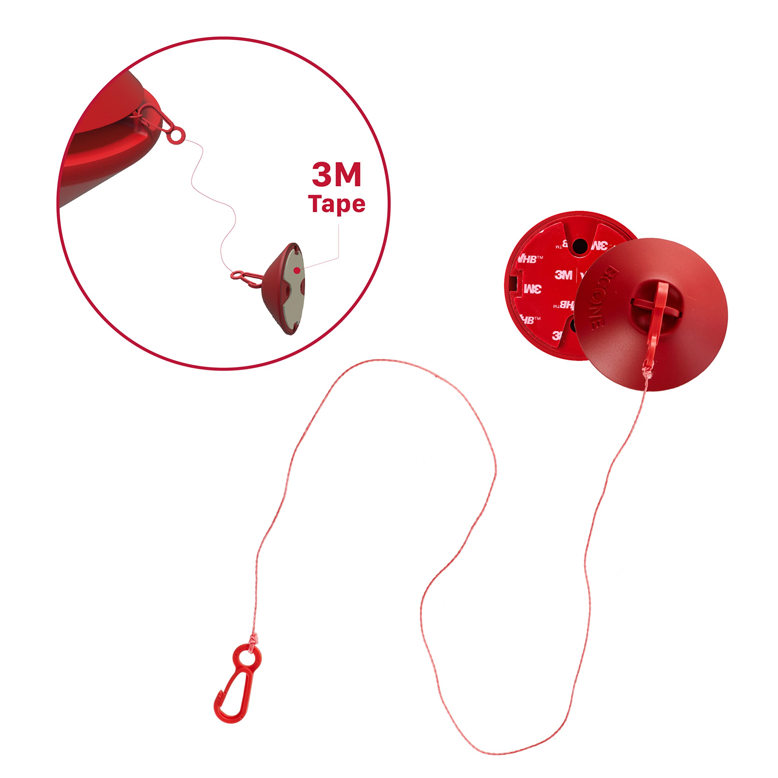 Lifebuoy Pièces d'origine pour système d'alarme de piscine BCone – Ensemble d'accessoires Bcone (câble USB + 2 batteries pour unité de piscine + kit de fixation pour unité de piscine)