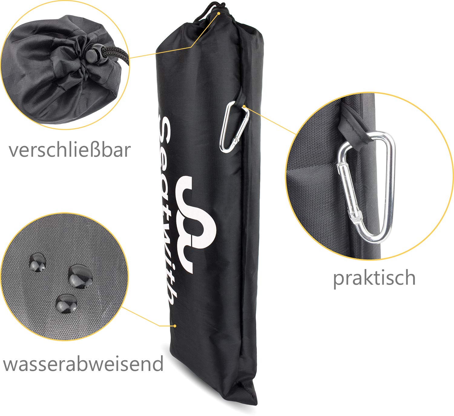 Lot De 3 Coussins De Siège Pliable, Tapis D'assise Pliables Thermiques Imperméables Portables Avec 4 Sacs De Rangement Les Coussins Pliants Pour