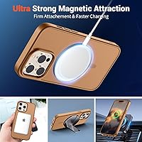 Vista 827 de SUPFINE Funda magnética para iPhone 11 (compatible con MagSafe) (protección contra caídas de grado militar), translúcida mate a prueba de golpes