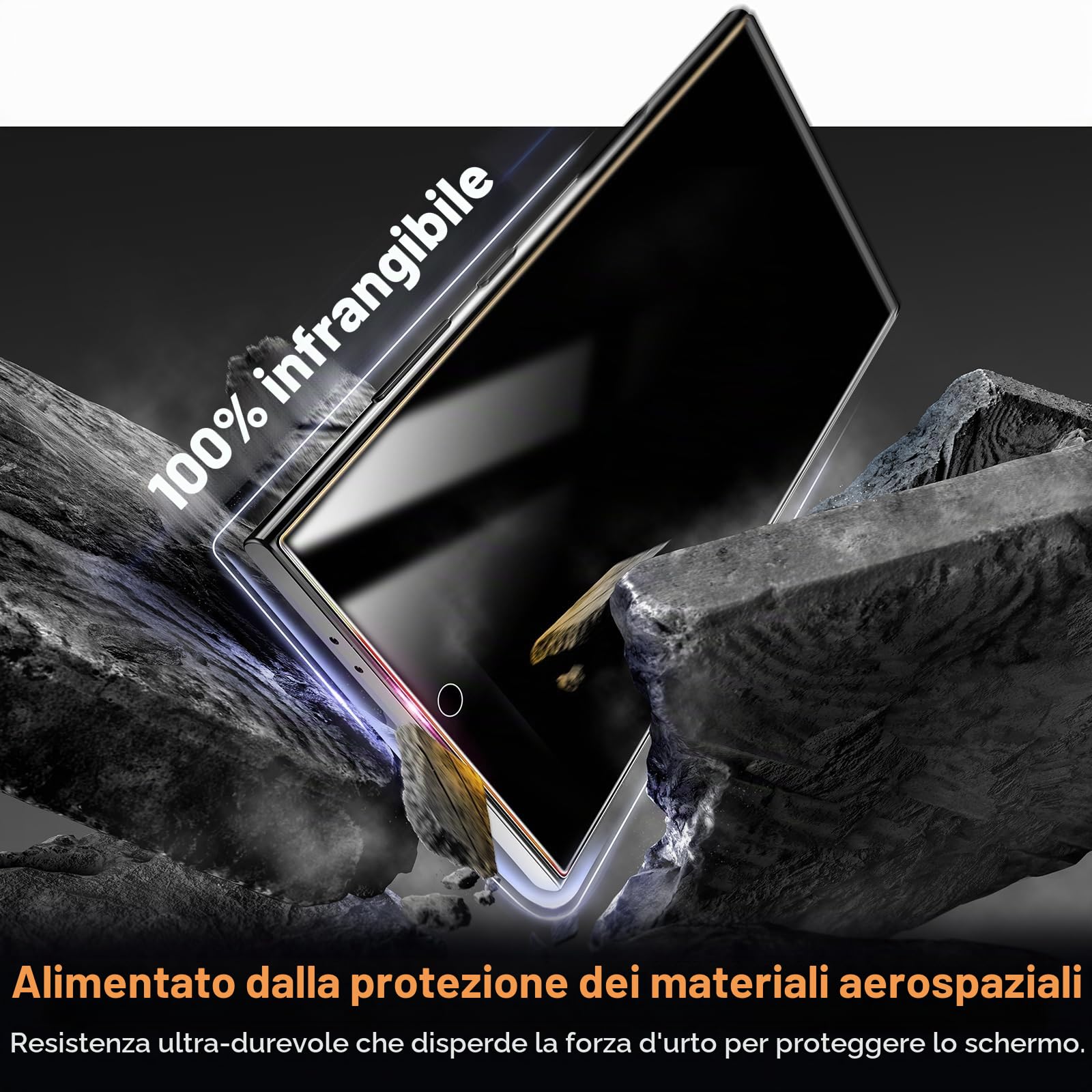 LϟK 2 Pezzi Vetro Temperato Antispione per Samsung Galaxy S24 Ultra,9H Durezza Senza Bolle HD Schermo Protettivo Facile Kit D'Installazione