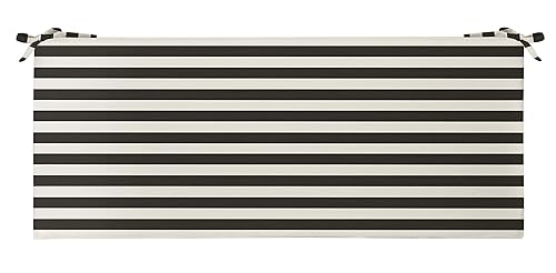 RSH DECOR Indoor Outdoor 3" Foam Bench Cushion with Ties,