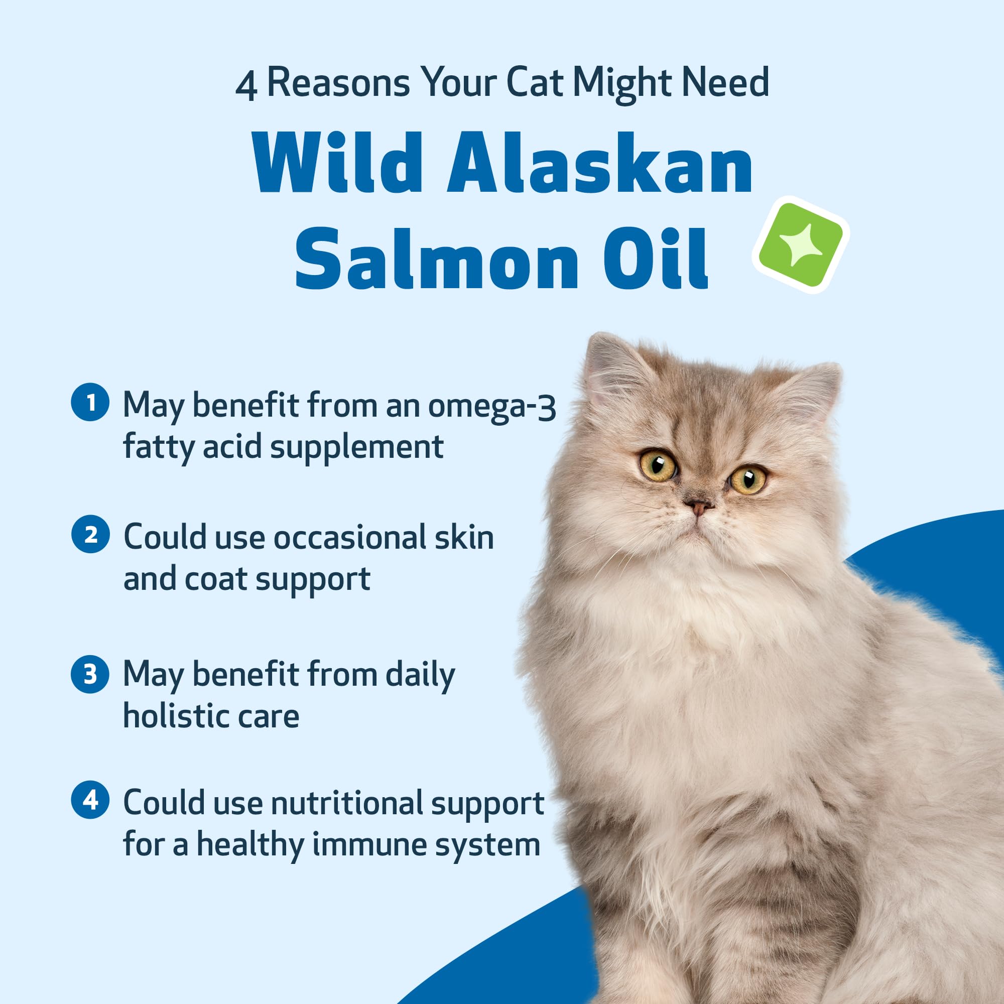 Pet Wellbeing Wild Alaskan Salmon Oil for Cats, Wild-Caught, Cold-Processed - Image 3