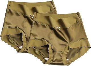 Ladies Premium Satin Ice Silk High Waist Satin Ice Silk Seamless Shaping Panties Ice Silk High Waist Panties Beautiful Underwear Women Sexy