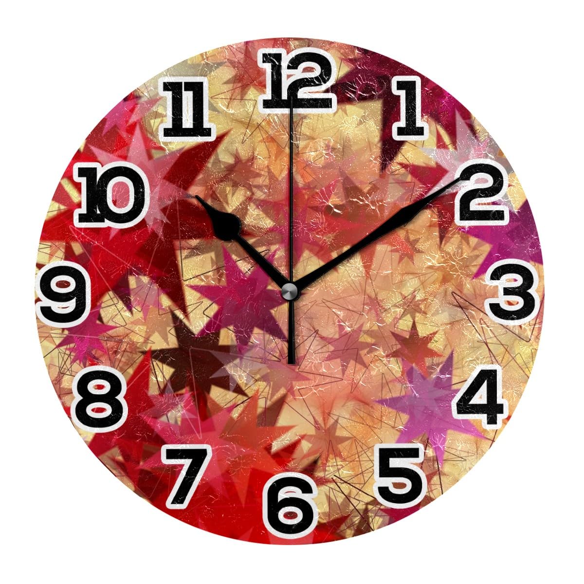 Horloge murale de l'Avent silencieuse pour stopper le tic-tac