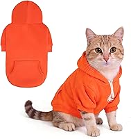 Vista 12 de KOOLTAIL - Sudadera básica con capucha para perros pequeños, medianos y grandes, cachorros, gatos, machos y hembras; suéter suave y cálido, con Verde