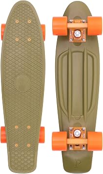 Penny Australia, 22 Inch Burnt Olive Penny Board, The Original Plastic Skateboard
