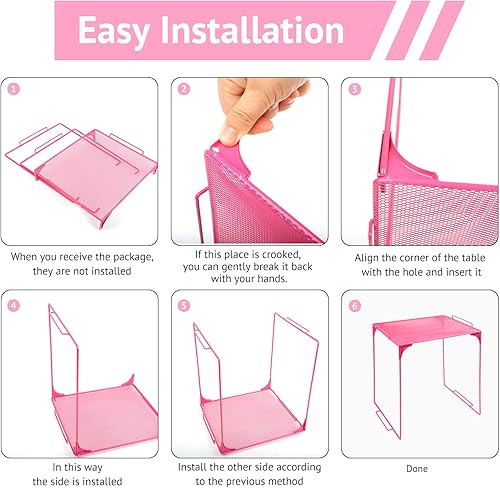 Miniatura 5 de Estante organizador de casillero apilable extra para casillero escolar, organizador de armario de almacenamiento, accesorios adecuados para la