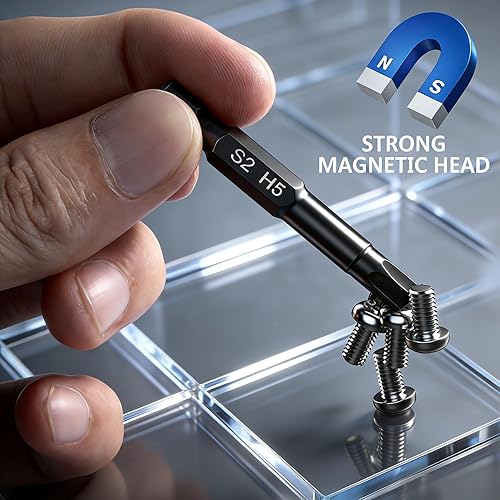 Miniatura 4 de Juego de brocas de llave Allen de cabeza hexagonal (10 unidades métricas y 10 piezas SAE), brocas de llave Allen PTSLKHN para taladro de 1/4