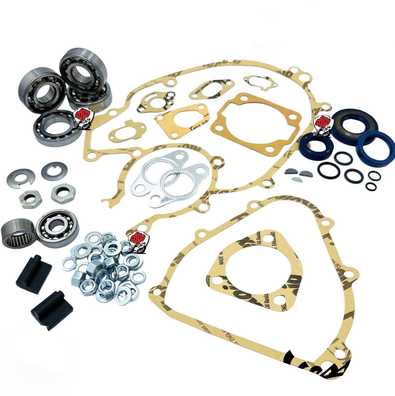 KIT REVISIONE COMPLETO MOTORE Ape 50 PK 50 PK S 50 L - N - R 50 PK XL 50 PK XLS CONO 125 ET3 - PK - HP - APE PER CONO 19/20