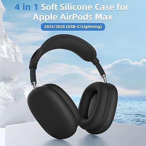 Miniatura 2 de Funda de silicona para AirPods Max, funda para almohadillas para los oídos, cubierta para auriculares AirPods Max, accesorios protector de silicona