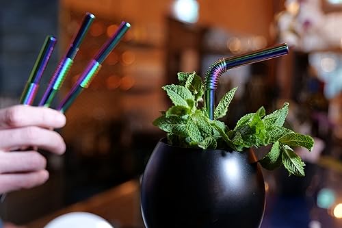 Miniatura 2 de Bendable Straw  La única pajita flexible de acero inoxidable  Certificado patentado e higiénico  Paja de metal  Reutilizable  Pajitas para beber