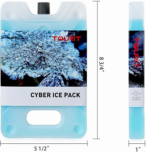 Miniatura 2 de TOURIT Ice Pack for Lunch Box-8.75 x 5.5-Reusable Long Lasting for Lunch and Cooler Bag-Camping, Beach, Picnics, Fishing and More
