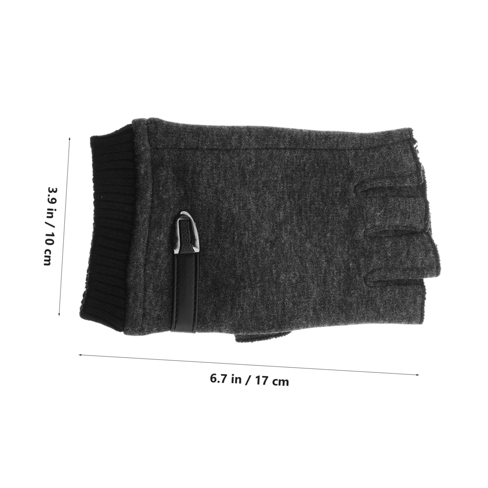 Totority Warm Half Finger Mitten Winter Thermal Gloves for Men Women Boys and Girls Driving Cycling Gloves Antislip