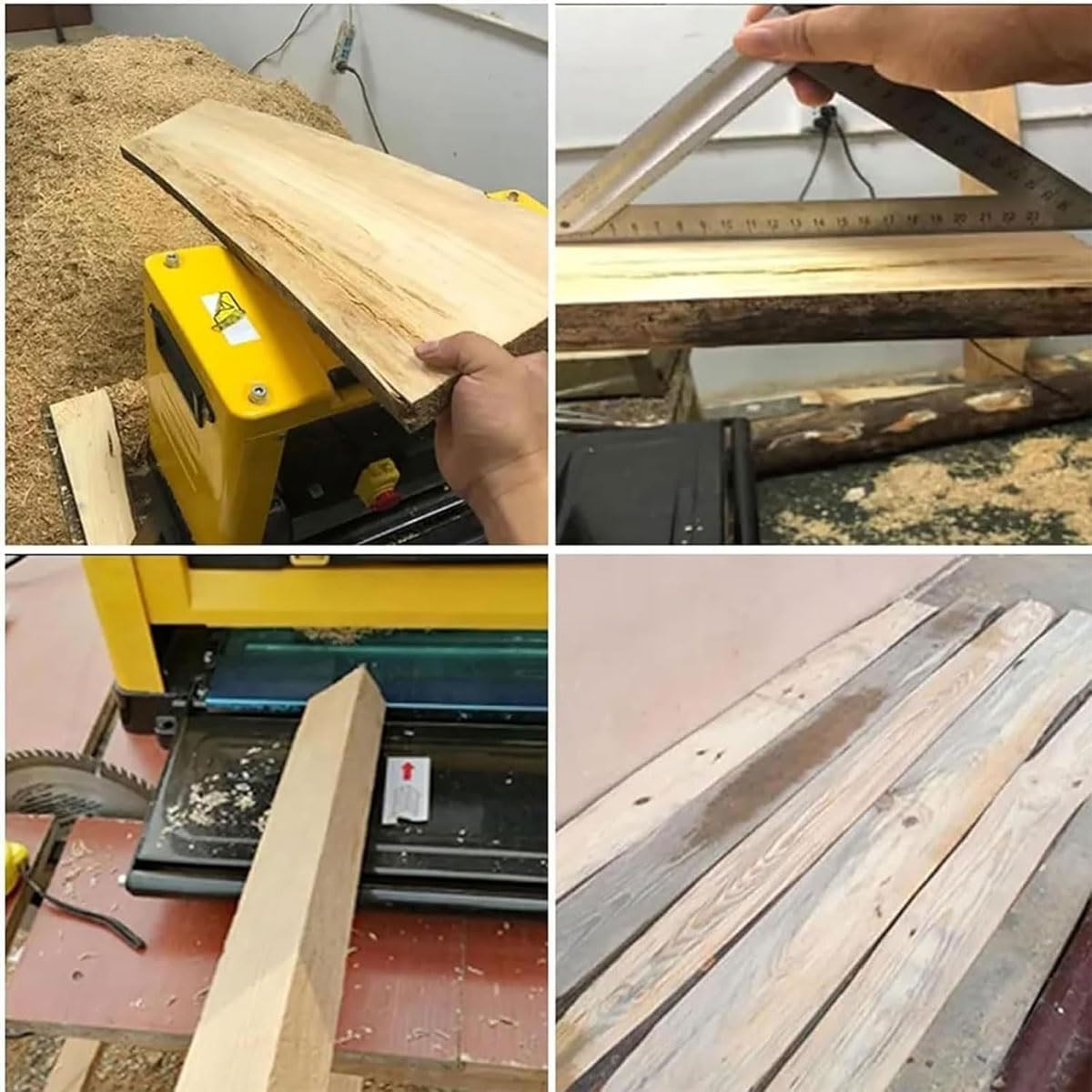 Benchtop Planer,12'' Electric Woodworking Planer,2000W Multifunctional Woodworking Heavy Duty Wood Thickness Planer,H6-160mm Desktop Electric Jointers Plane,for Wood Cutting Woodworking and DIY