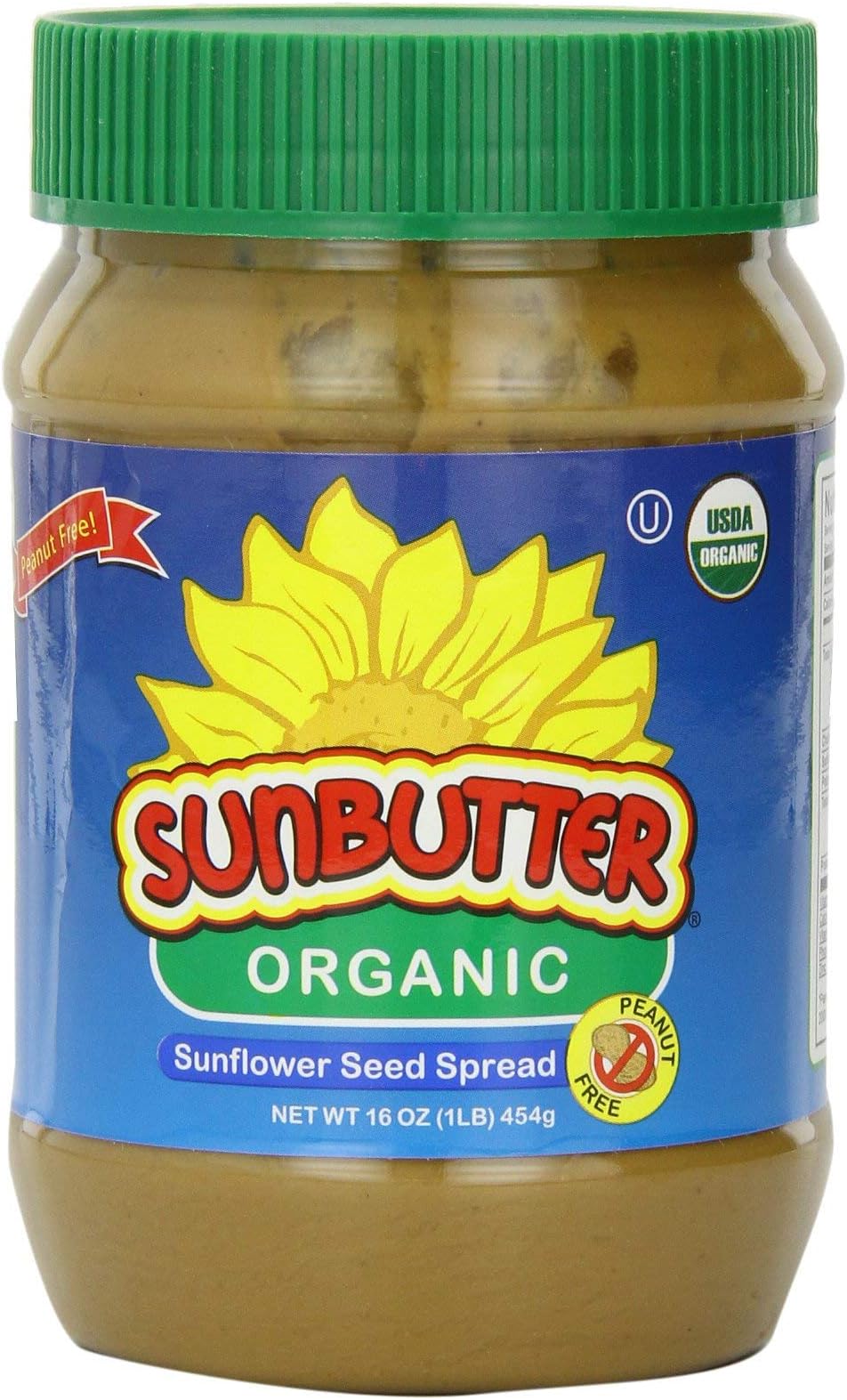 SunButter Sunflower Butter, Delicious, Organic Alternative to Peanut Butter, 16 ounce plastic jars, Pack of 3
